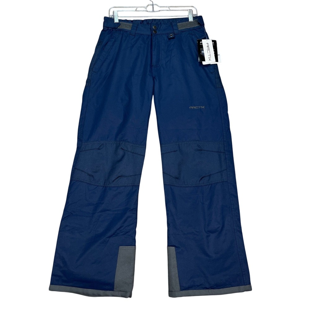 Arctix Snow Pant Youth XL Blue Flat Front Night Reinforced Insulated Winter Ski